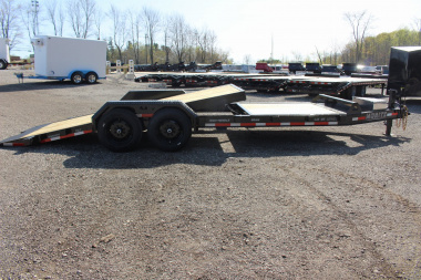 New 2025 Moritz 7' x 16' + 6' Low Pro - Gravity Tilt - Equipment Trailer - 16000# GVW