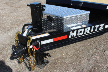 New 2025 Moritz 7' x 16' + 6' Low Pro - Gravity Tilt - Equipment Trailer - 16000# GVW