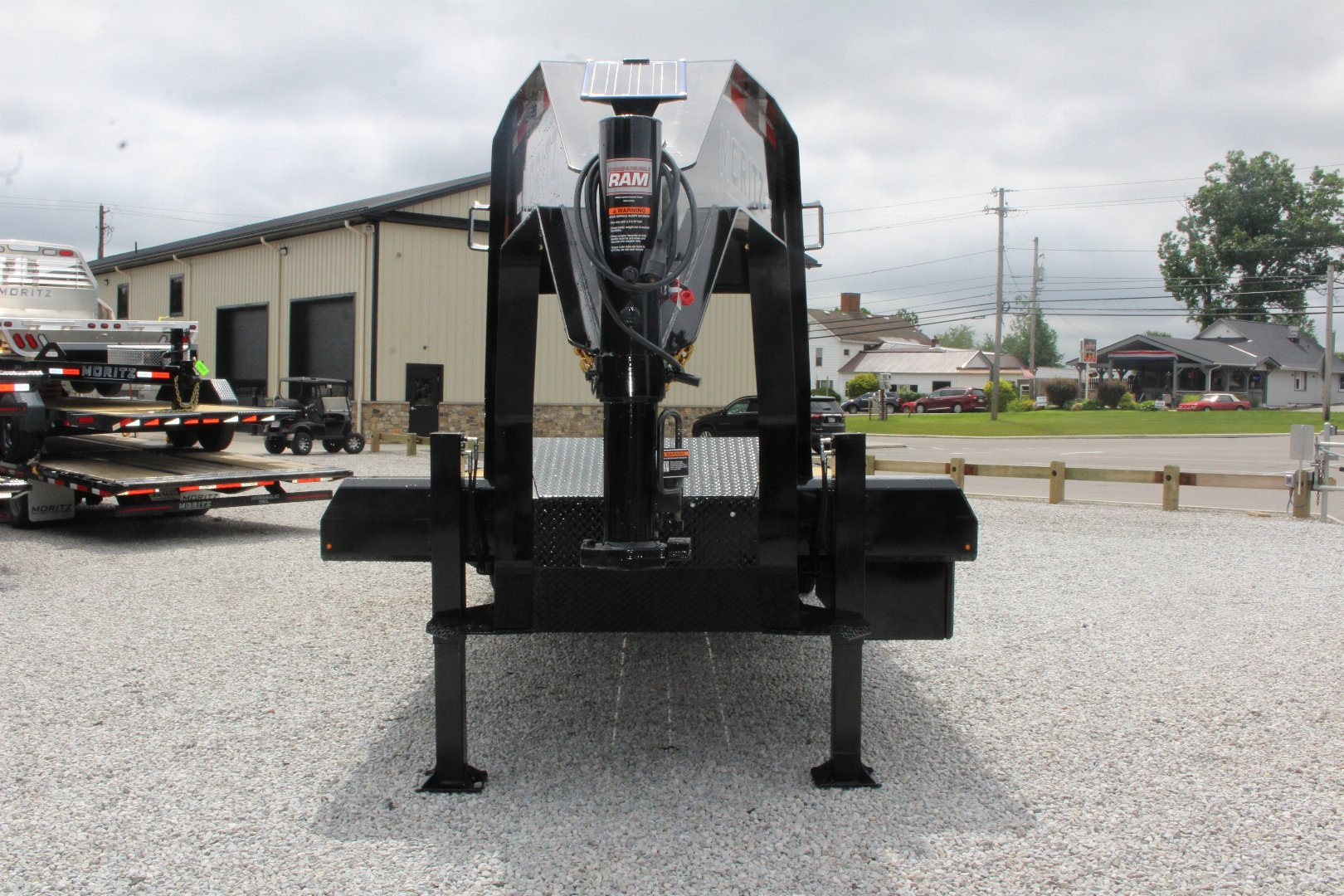 New 2025 Moritz FDGH Hydraulic Tail 30' GOOSENECK Deckover Flatbed Trailer- 25900# GVW