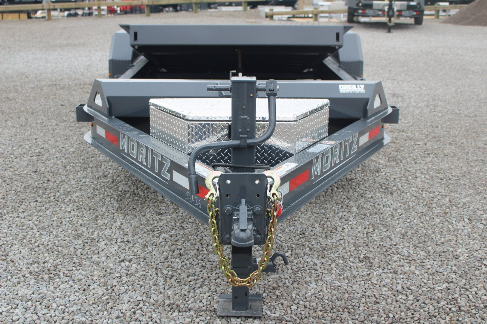 New 2025 Moritz 7' x 16' + 4' Low Pro - Gravity Tilt - Equipment Trailer - 14000# GVW