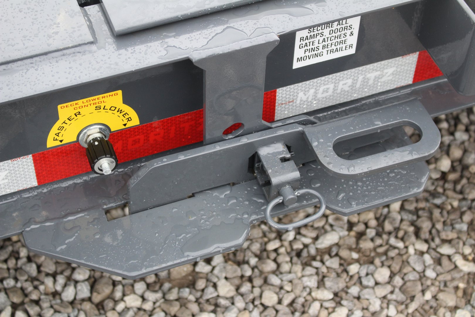 New 2025 Moritz 7' x 16' + 4' Low Pro - Gravity Tilt - Equipment Trailer - 14000# GVW