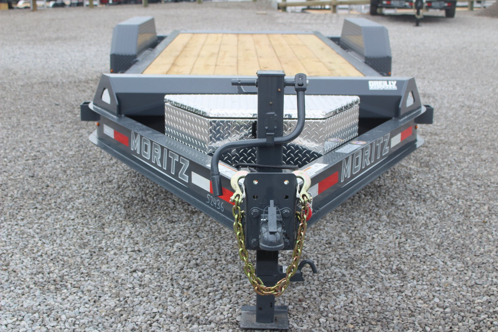 New 2025 Moritz 7' x 16' + 4' Low Pro - Gravity Tilt - Equipment Trailer - 14000# GVW
