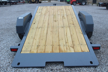 New 2025 Moritz 7' x 16' + 4' Low Pro - Gravity Tilt - Equipment Trailer - 14000# GVW