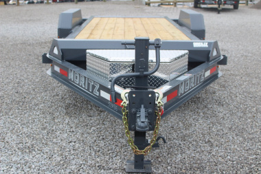 New 2025 Moritz 7' x 16' + 4' Low Pro - Gravity Tilt - Equipment Trailer - 14000# GVW