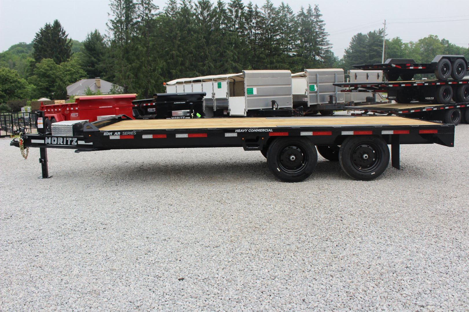 New 2025 Moritz 8' 6" x 18' Deckover Flatbed - 16,000# GVW