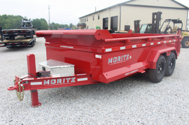 New 2025 Moritz 6' 10  x 14' Heavy Commercial DLH Series Dump Trailer - 14000# GVW