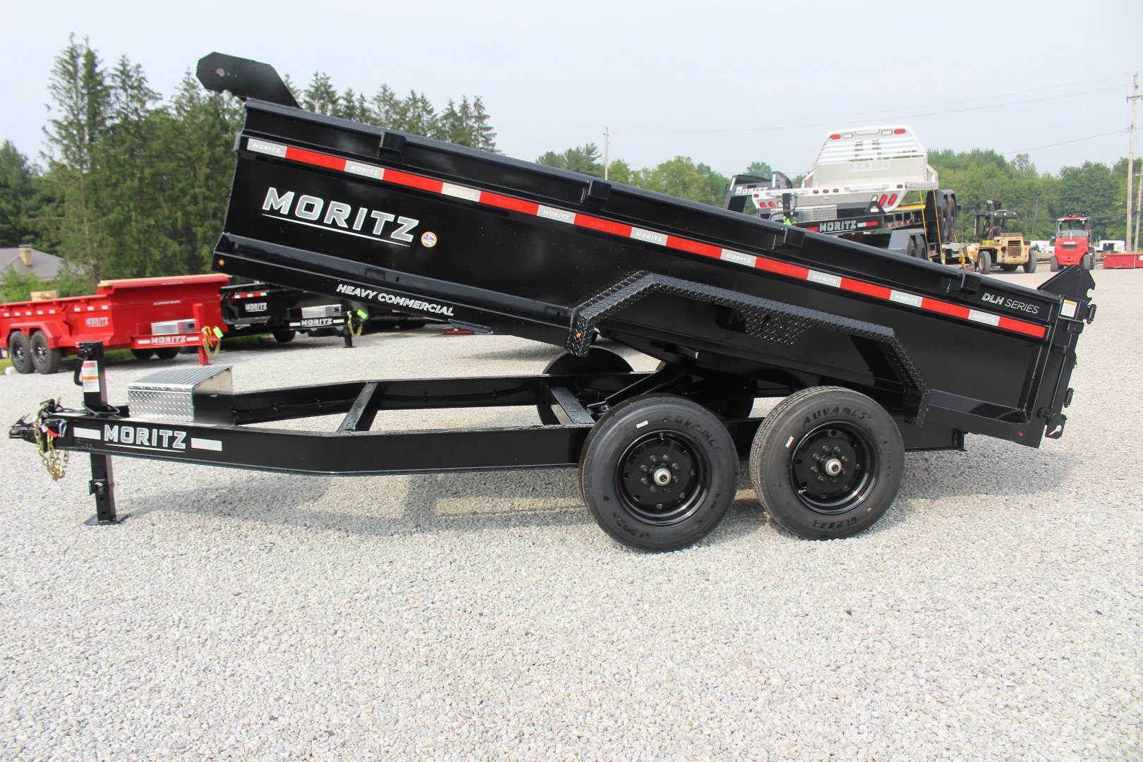 New 2025 Moritz 6' 10" x 14' Heavy Commercial DLH Series Dump Trailer - 16000# GVW
