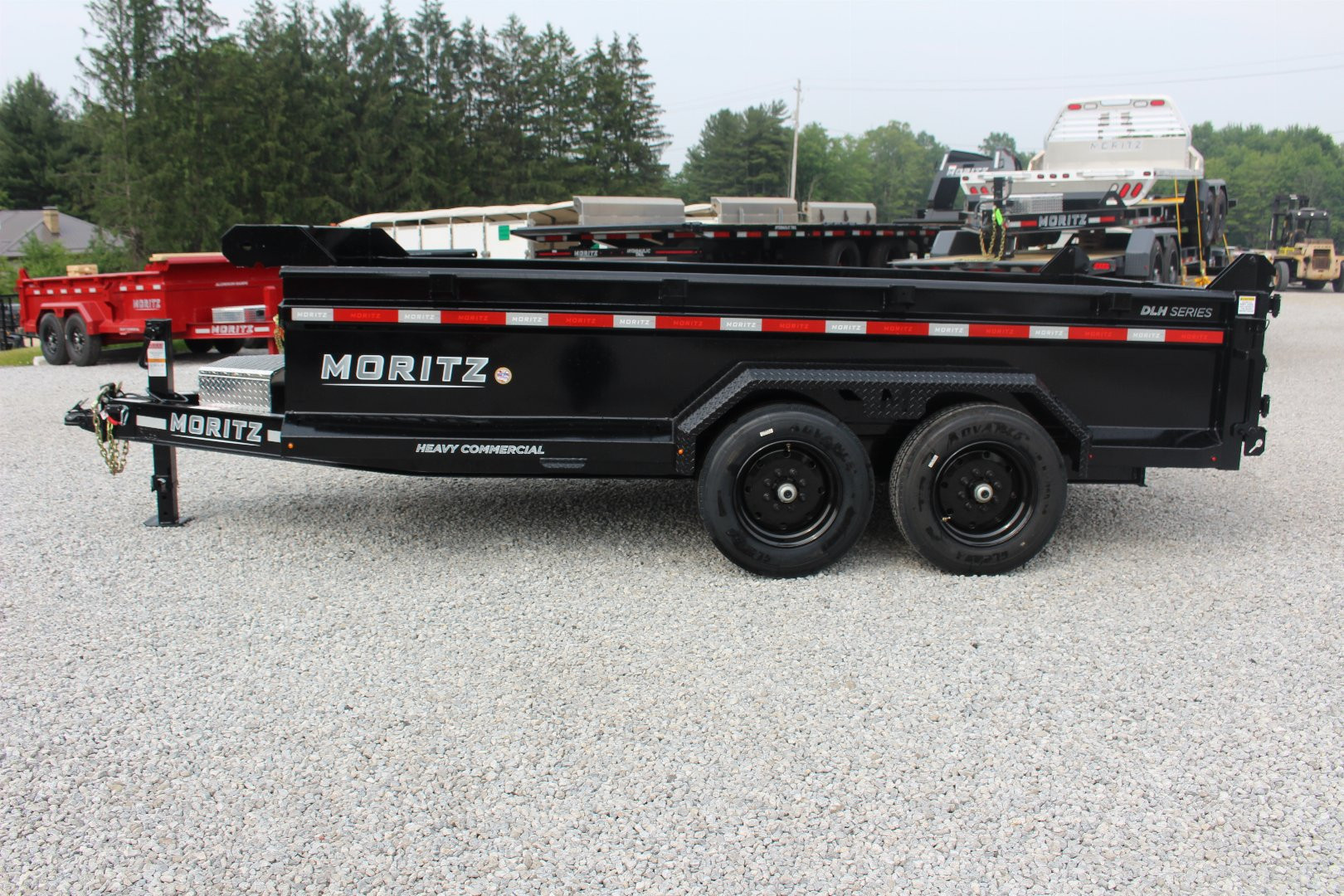 New 2025 Moritz 6' 10" x 14' Heavy Commercial DLH Series Dump Trailer - 16000# GVW