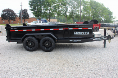 New 2025 Moritz 6' 10" x 14' Heavy Commercial DLH Series Dump Trailer - 16000# GVW