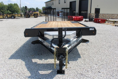New 2025 Moritz 8' 6" x 18' + 4' Deckover Flatbed w/ Beavertail - Split Mesh Ramps - 14,000# GVW