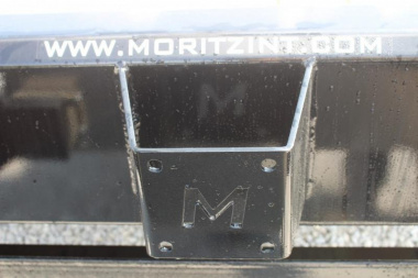 New 2025 Moritz 8' 6" x 18' + 4' Deckover Flatbed w/ Beavertail - Split Mesh Ramps - 14,000# GVW