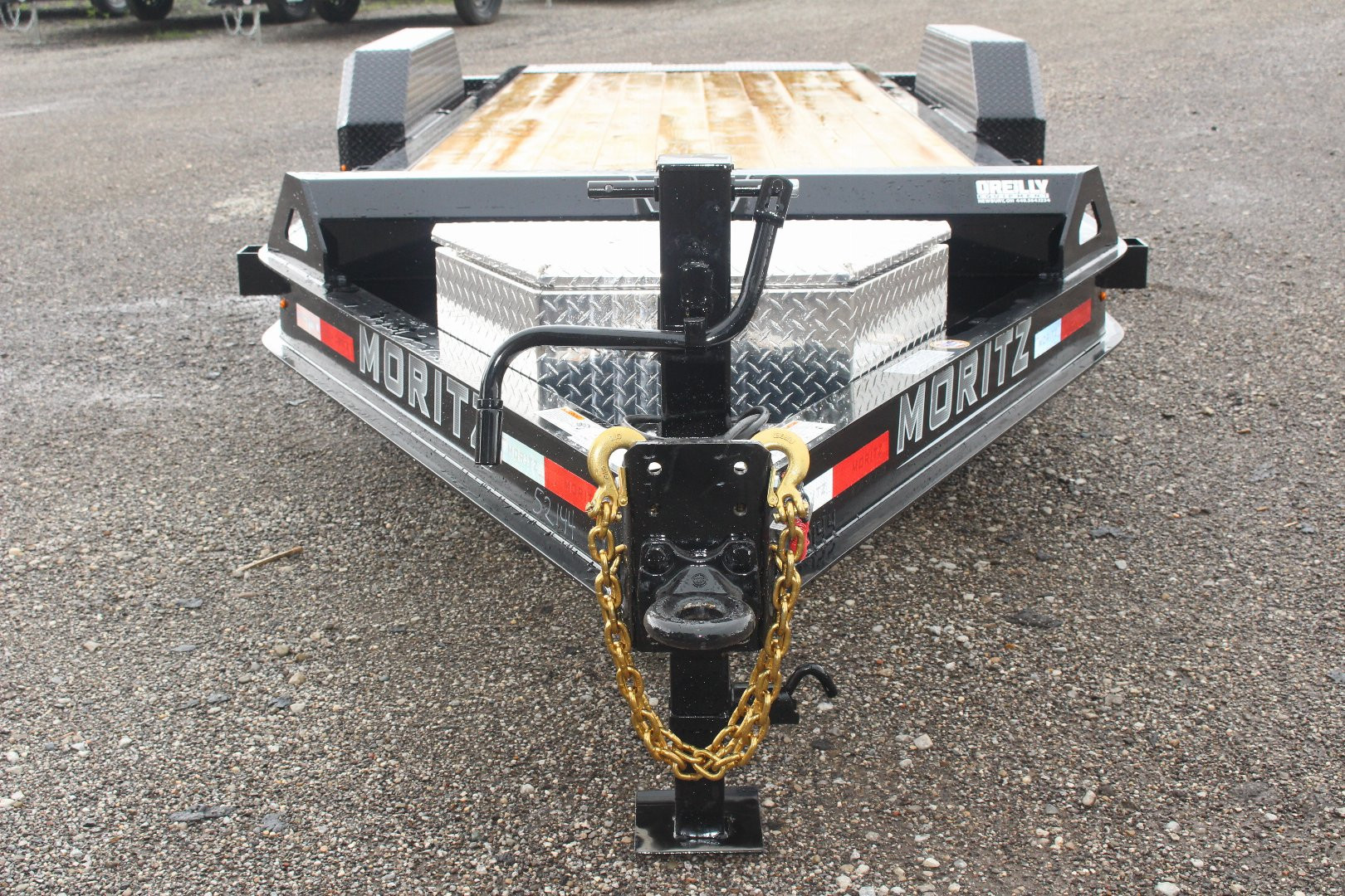 New 2025 Moritz 7' x 16' + 4' Low Pro - Gravity Tilt - Equipment Trailer - 16000# GVW