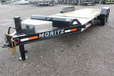 New 2025 Moritz 7' x 16' + 4' Low Pro - Gravity Tilt - Equipment Trailer - 16000# GVW