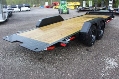 New 2025 Moritz 7' x 16' + 4' Low Pro - Gravity Tilt - Equipment Trailer - 16000# GVW