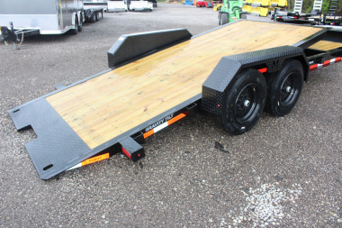 New 2025 Moritz 7' x 16' + 4' Low Pro - Gravity Tilt - Equipment Trailer - 16000# GVW