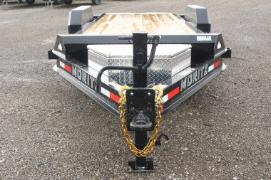 New 2025 Moritz 7' x 16' + 4' Low Pro - Gravity Tilt - Equipment Trailer - 16000# GVW