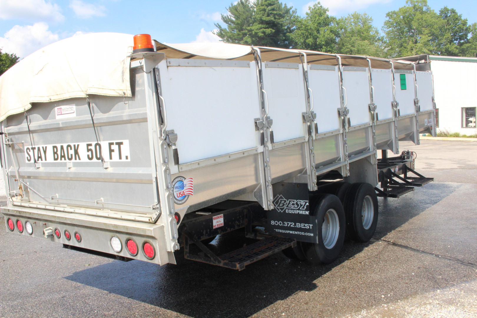 Used 2019 GS Products GS3000T 8' x 30' Dump Trailer - 18,000# GVW