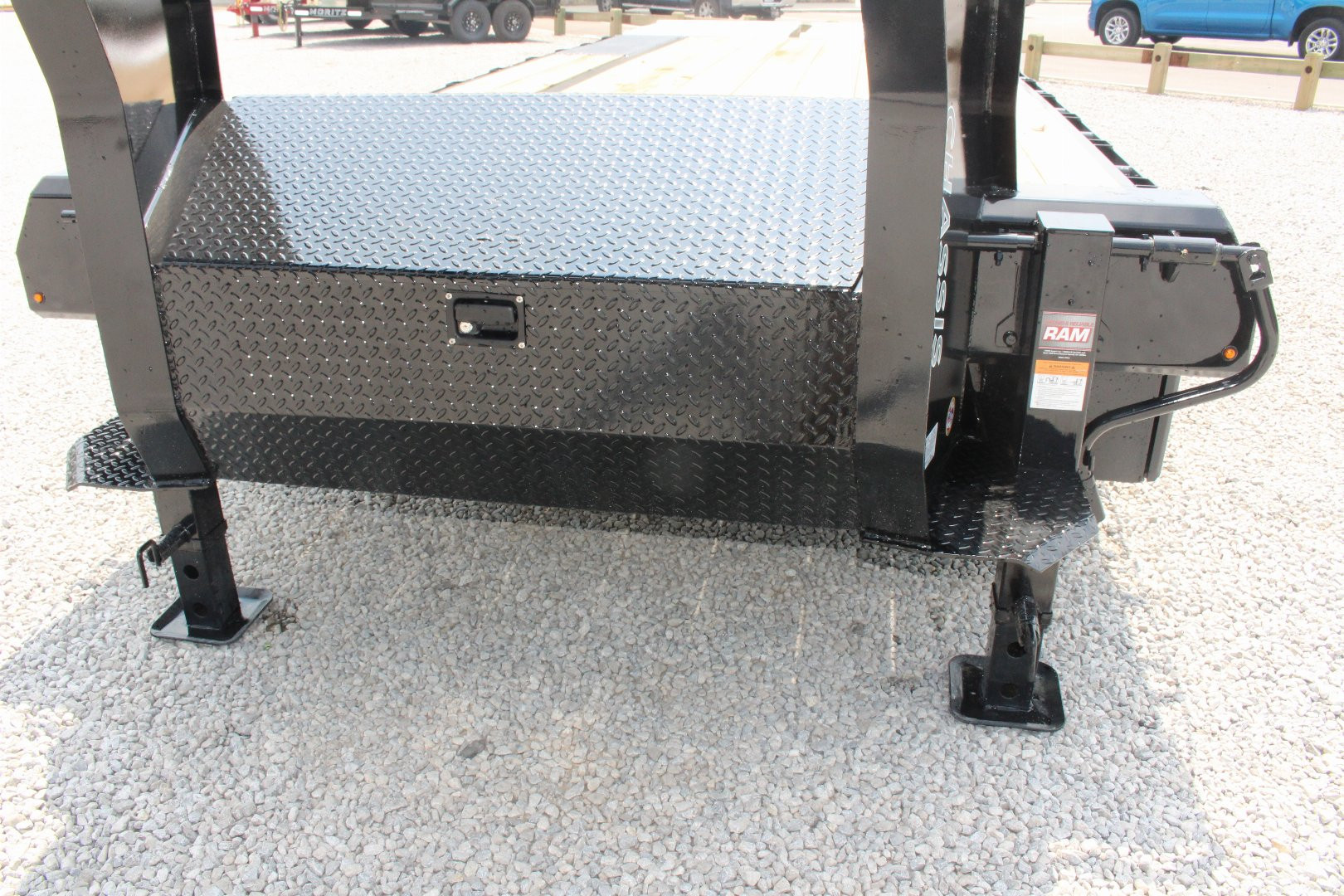New 2025 Moritz FDGH DT 20' + 5' GOOSENECK Deckover Flatbed Trailer- Full Width Aluminum Ramps- 15900# GVW