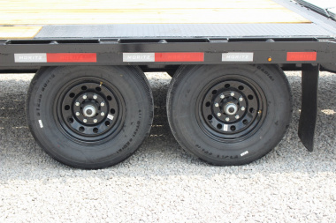 New 2025 Moritz FDGH DT 20' + 5' GOOSENECK Deckover Flatbed Trailer- Full Width Aluminum Ramps- 15900# GVW