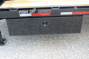New 2025 Moritz FDGH DT 20' + 5' GOOSENECK Deckover Flatbed Trailer- Full Width Aluminum Ramps- 15900# GVW