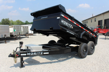 New 2025 Moritz 6' 10" x 12' Heavy Commercial DLH Series Dump Trailer - 14000# GVW