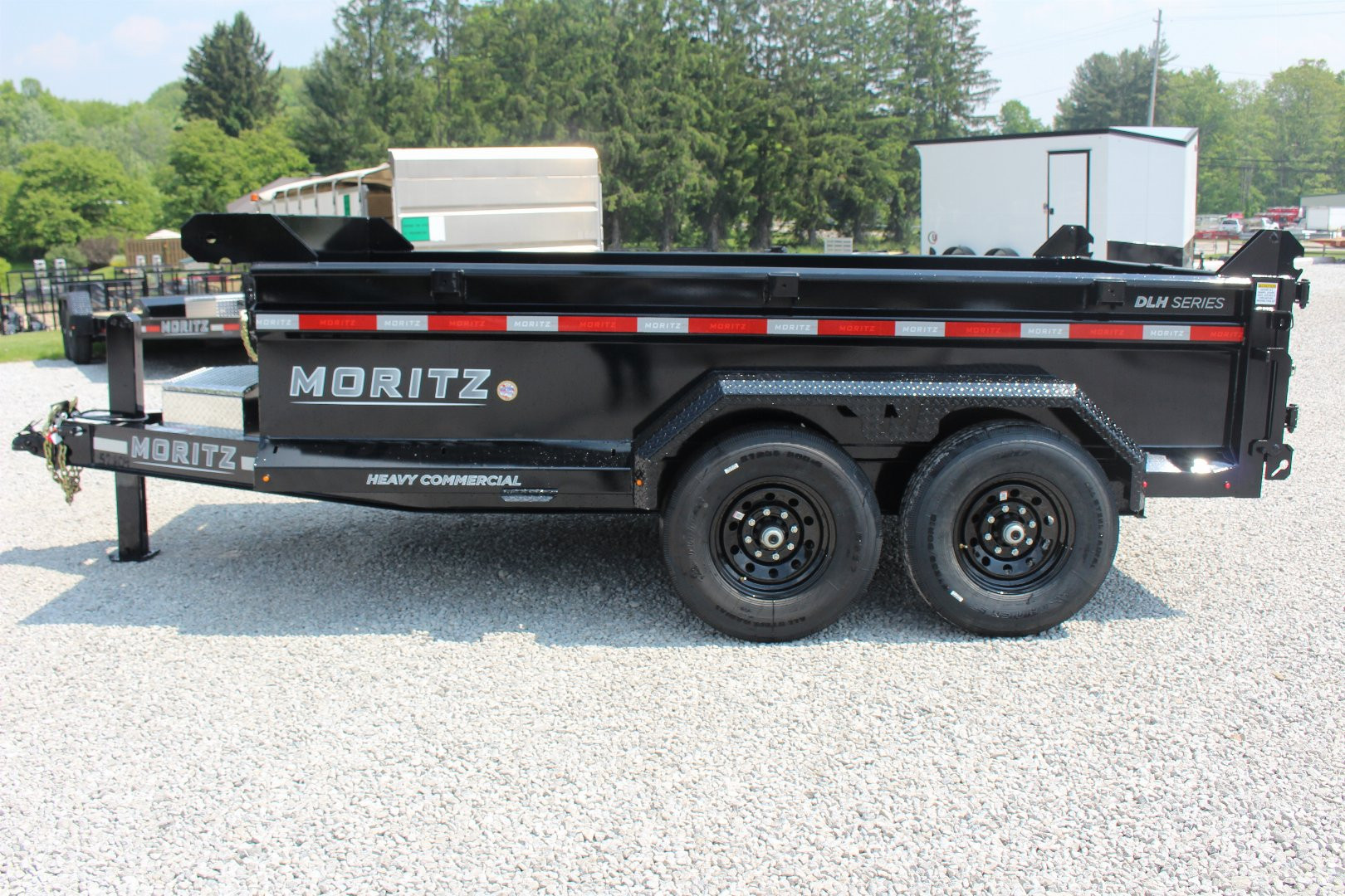 New 2025 Moritz 6' 10" x 12' Heavy Commercial DLH Series Dump Trailer - 14000# GVW