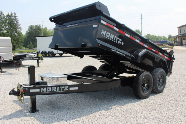 New 2025 Moritz 6' 10" x 12' Heavy Commercial DLH Series Dump Trailer - 14000# GVW