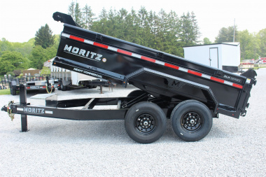 New 2025 Moritz 6' 10" x 12' Heavy Commercial DLH Series Dump Trailer - 14000# GVW