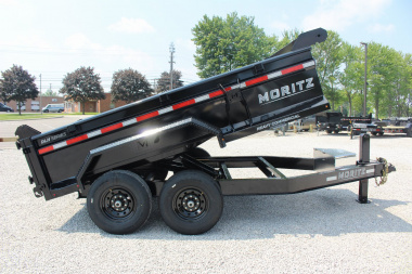 New 2025 Moritz 6' 10" x 12' Heavy Commercial DLH Series Dump Trailer - 14000# GVW