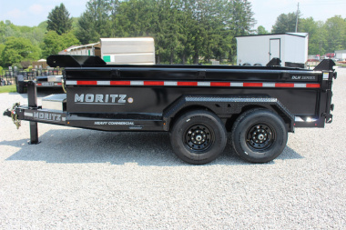 New 2025 Moritz 6' 10" x 12' Heavy Commercial DLH Series Dump Trailer - 14000# GVW