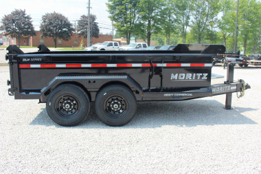 New 2025 Moritz 6' 10" x 12' Heavy Commercial DLH Series Dump Trailer - 14000# GVW