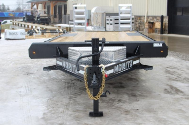 New 2025 Moritz 8' 6" x 22' + 4' Deckover Flatbed w/ Beavertail - Aluminum Ramps - 16,000# GVW