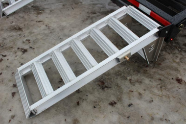 New 2025 Moritz 8' 6" x 22' + 4' Deckover Flatbed w/ Beavertail - Aluminum Ramps - 16,000# GVW