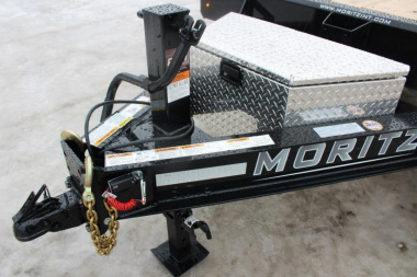 New 2025 Moritz 8' 6" x 22' + 4' Deckover Flatbed w/ Beavertail - Aluminum Ramps - 16,000# GVW
