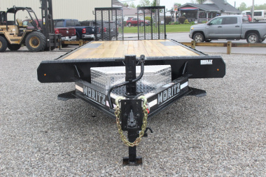 New 2025 Moritz 8' 6" x 22' + 4' Deckover Flatbed w/ Beavertail - Split Mesh Ramps - 14,000# GVW