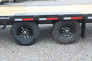 New 2025 Moritz 8' 6" x 22' + 4' Deckover Flatbed w/ Beavertail - Split Mesh Ramps - 14,000# GVW