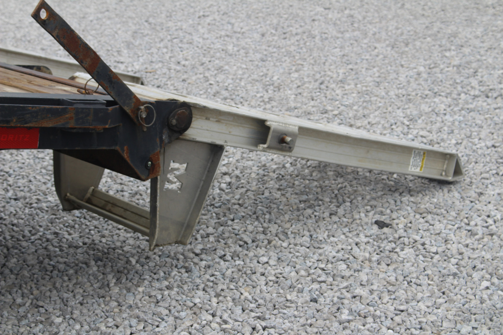 Used 2021 Moritz 8' 6" x 22' + 4' Deckover Flatbed w/ Beavertail - Aluminum Ramps - 14,000# GVW