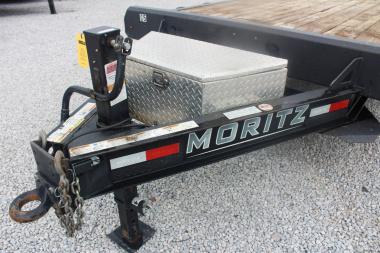 Used 2021 Moritz 8' 6" x 22' + 4' Deckover Flatbed w/ Beavertail - Aluminum Ramps - 14,000# GVW