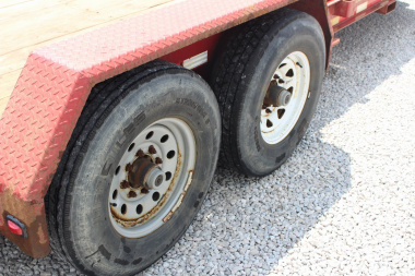 Used 2018 Moritz 7' x 16' + 6' Low Pro - Gravity Tilt - Equipment Trailer - 14000# GVW