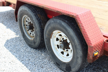 Used 2018 Moritz 7' x 16' + 6' Low Pro - Gravity Tilt - Equipment Trailer - 14000# GVW