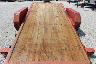 Used 2018 Moritz 7' x 16' + 6' Low Pro - Gravity Tilt - Equipment Trailer - 14000# GVW