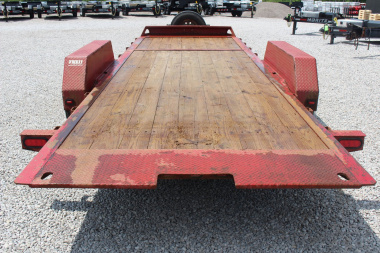 Used 2018 Moritz 7' x 16' + 6' Low Pro - Gravity Tilt - Equipment Trailer - 14000# GVW