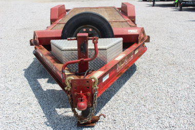Used 2018 Moritz 7' x 16' + 6' Low Pro - Gravity Tilt - Equipment Trailer - 14000# GVW