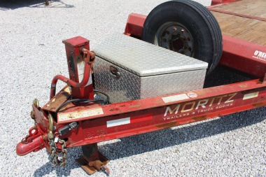 Used 2018 Moritz 7' x 16' + 6' Low Pro - Gravity Tilt - Equipment Trailer - 14000# GVW
