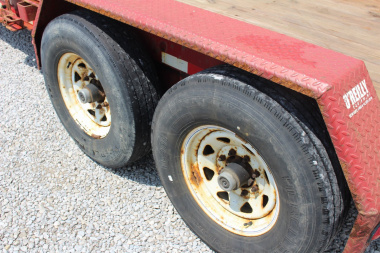 Used 2018 Moritz 7' x 16' + 6' Low Pro - Gravity Tilt - Equipment Trailer - 14000# GVW