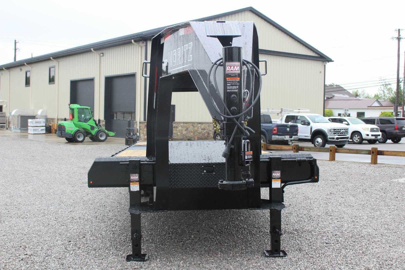 New 2025 Moritz FDGH Hydraulic Tail 30' GOOSENECK Deckover Flatbed Trailer- 25900# GVW