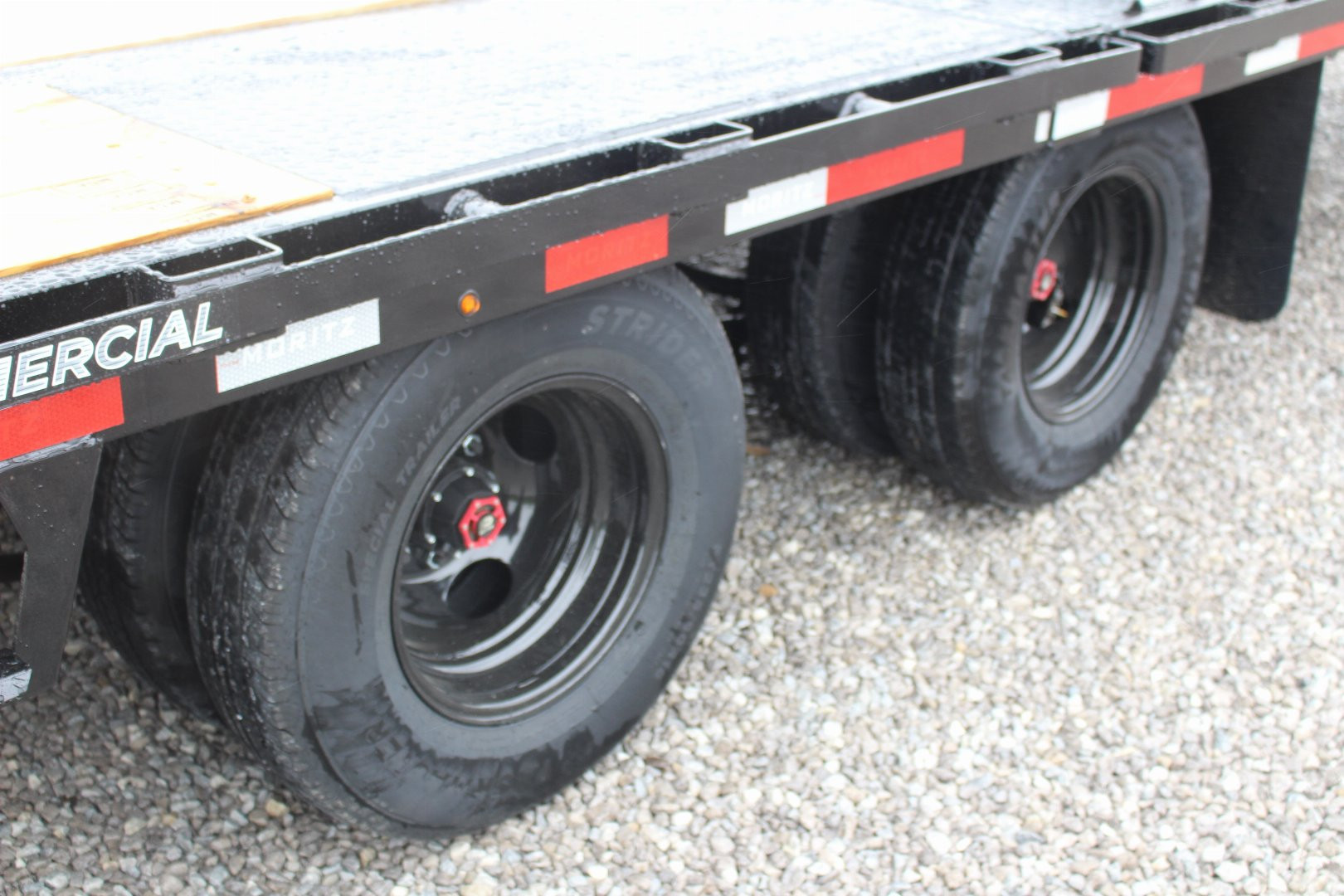 New 2025 Moritz FDGH Hydraulic Tail 30' GOOSENECK Deckover Flatbed Trailer- 25900# GVW