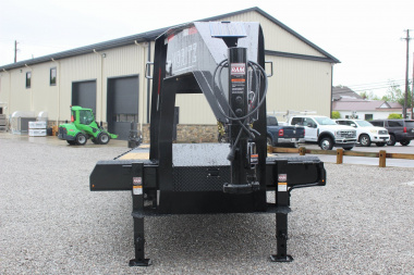 New 2025 Moritz FDGH Hydraulic Tail 30' GOOSENECK Deckover Flatbed Trailer- 25900# GVW