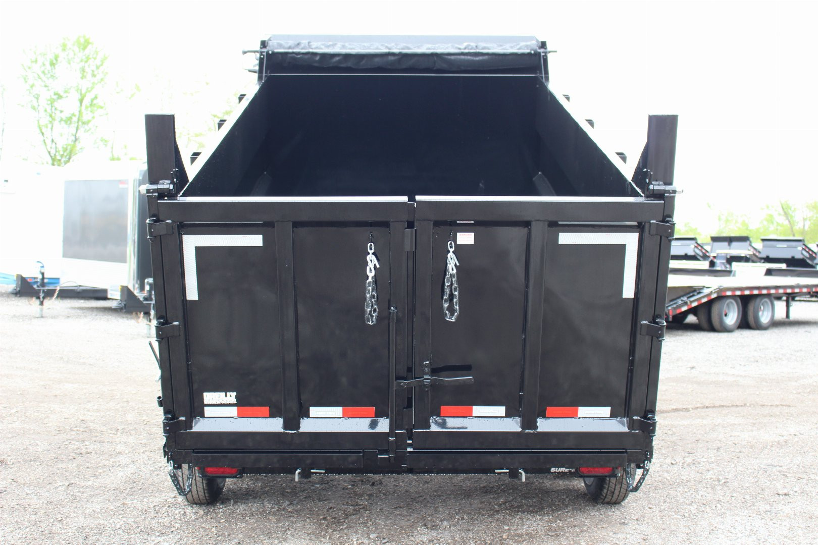 New 2025 Sure-Trac 7' x 12' Hydraulic Dump Trailer - 4' Steel Sides - Telescopic Ram - 14000# GVW