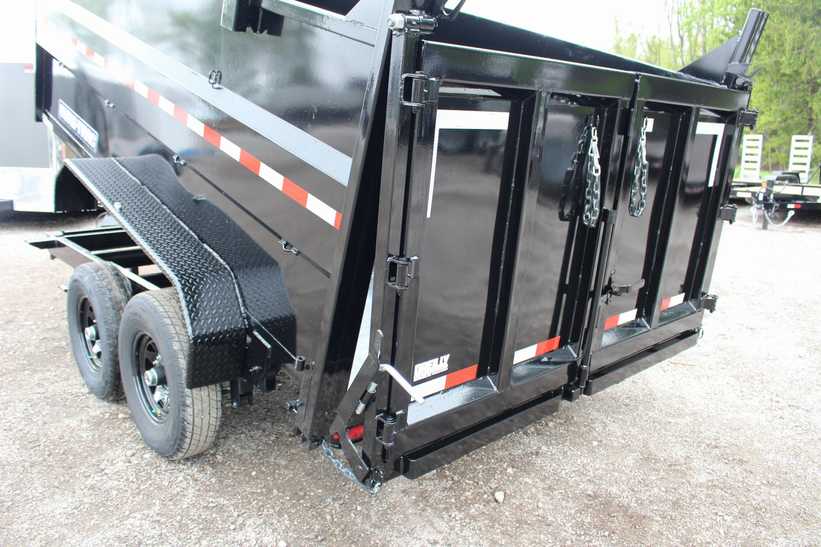 New 2025 Sure-Trac 7' x 12' Hydraulic Dump Trailer - 4' Steel Sides - Telescopic Ram - 14000# GVW